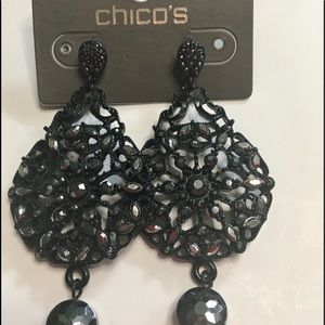 Chico’s Lace Embellished Earrings